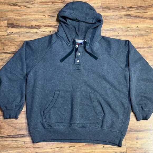 Vintage 90’s Y2K Foot Locker Men's 2XL Dark Gray Hoodie - Picture 1 of 7